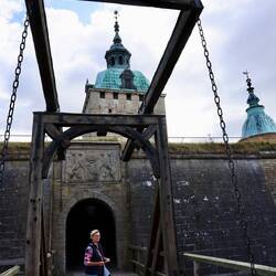 Die Zugbrücke des Schlosses.