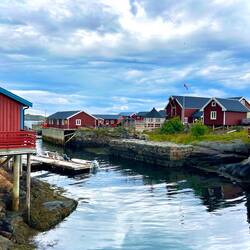 Les cabanes de pêcheurs rouges