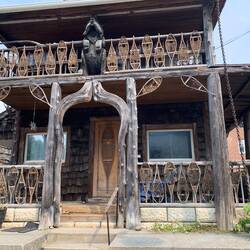 Ich fand es lustig mit den Schneeschuhen