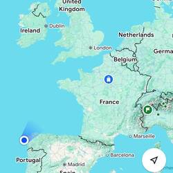 I love maps. What a kick to see my location dot in this spot!