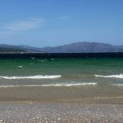 The windy beach on the cape