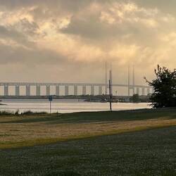 Nach der Brücke bereits Schweden