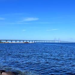 Öresundbrücke bei Sonnenschein