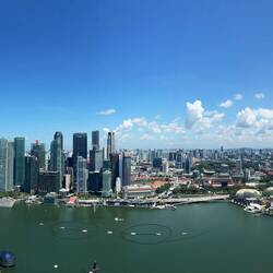 Ausblick Marina Bay Skypark