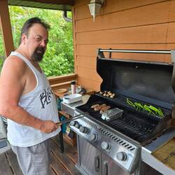 Tom beim Barbeque