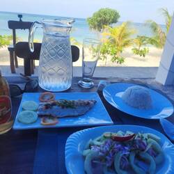 Raw maho mahi and also grilled mahi mahi