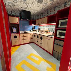 Full kitchen available in the Lyf Ginza lobby