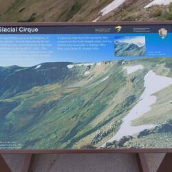 Die ehemaligen Gletscher, von hier bis Atlantik oder Pazifik, je nach Seite.