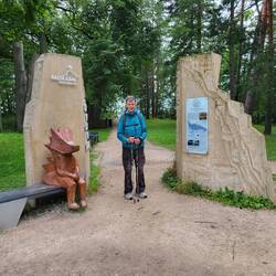 Der offizielle Eingang zur Weißen Düne.