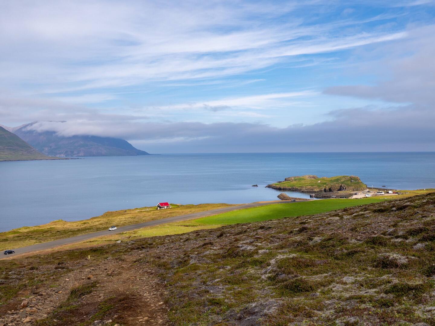 Blick zurück auf den Vogelfelsen