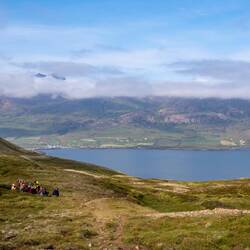 Eine isländische Wandertruppe war auch unterwegs
