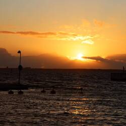 Dennoch schöne Sonnenuntergänge.