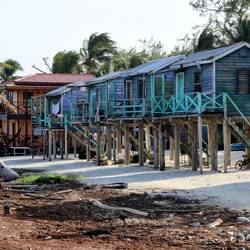 Local houses on Caye Caulker.