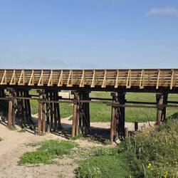 Cowboy trail bridge over sandhills gully