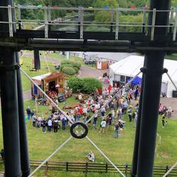 Mr Alexander entertaining visitors