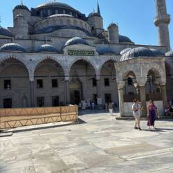 Leaving the mosque