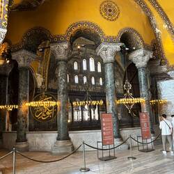 We are only allowed in the top gallery