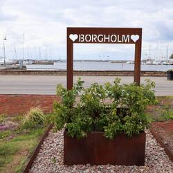 Das mondäne Borgholm in der Mitte von Öland.