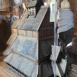 A model of what the church may actually have looked like.