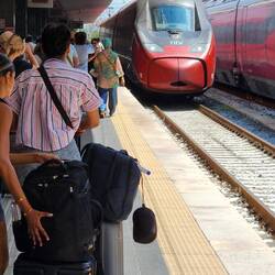 Our Italo fast train to Firenze