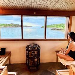 Sauna face à la mer