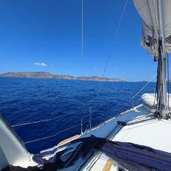 Vulcano rechts in Sicht