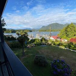 Blick vom Balkon