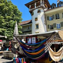 Markt vor dem Holländerturm