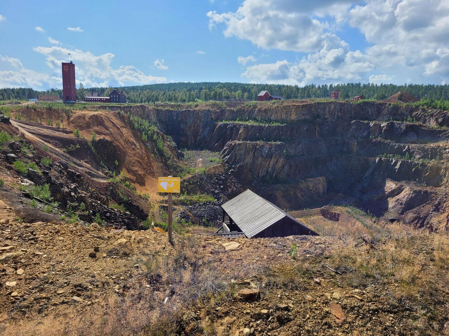 Blick in die Grube