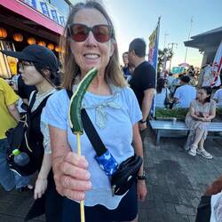 Cucumber on a stick - so refreshing!