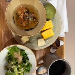 From the breakfast buffet at the Lyf hotel