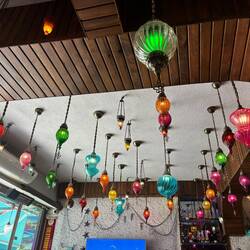 Beautiful glass lamps