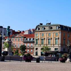 Der große Platz in Karlskrona. Alle wichtigen Gebäude sind hier angesiedelt.