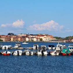 Lauter kleine Boote bei Karlskrona.