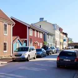 Man lebte auch in den eingeschossigen Häusern.