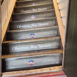 Those stairs are truly sloped!