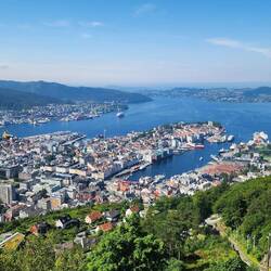 The view of Bergen was amazing.