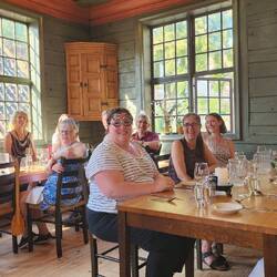 We celebrated Meg's 50th birthday, along with the other birthdays.