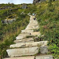 Immer weiter die Treppen hoch