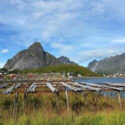 Fischtrocknungsgestelle