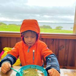 Selbst in der Hütte ist es kalt