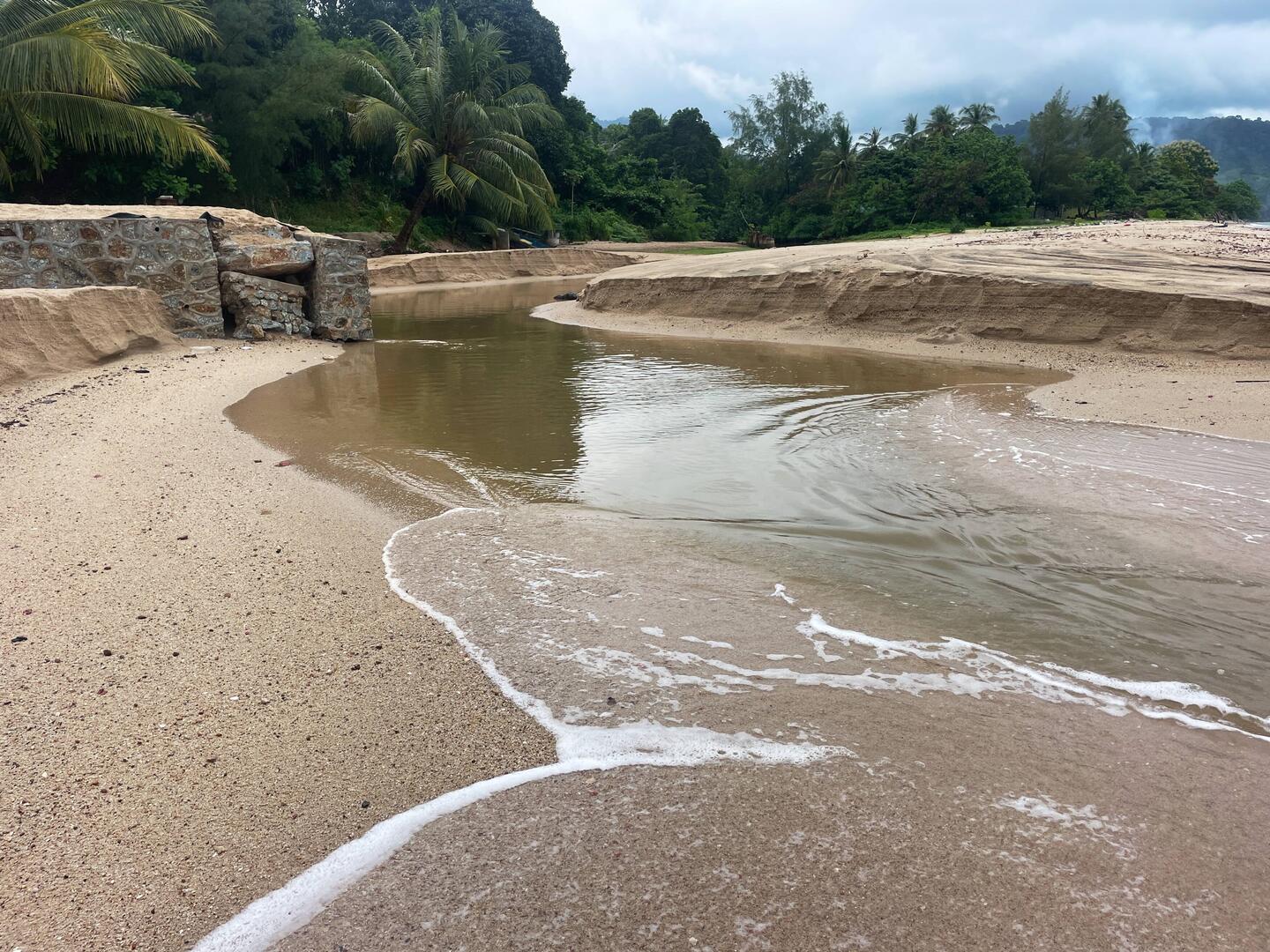 Little lake broke through with added rain