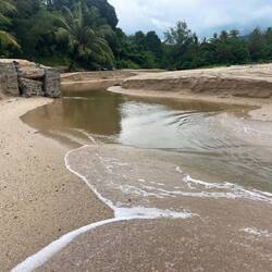 Little lake broke through with added rain