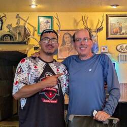 Sioux Indian friend at the saloon