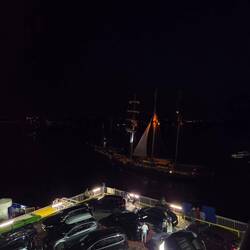 Einige Schiffe von der Hanse-Sail waren noch unterwegs