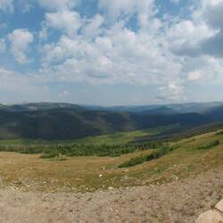 Letzter Blick auf die Rocky Mountains.