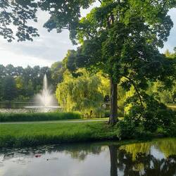 Unser Traum-Stellplatz direkt am französischen Garten von Celle