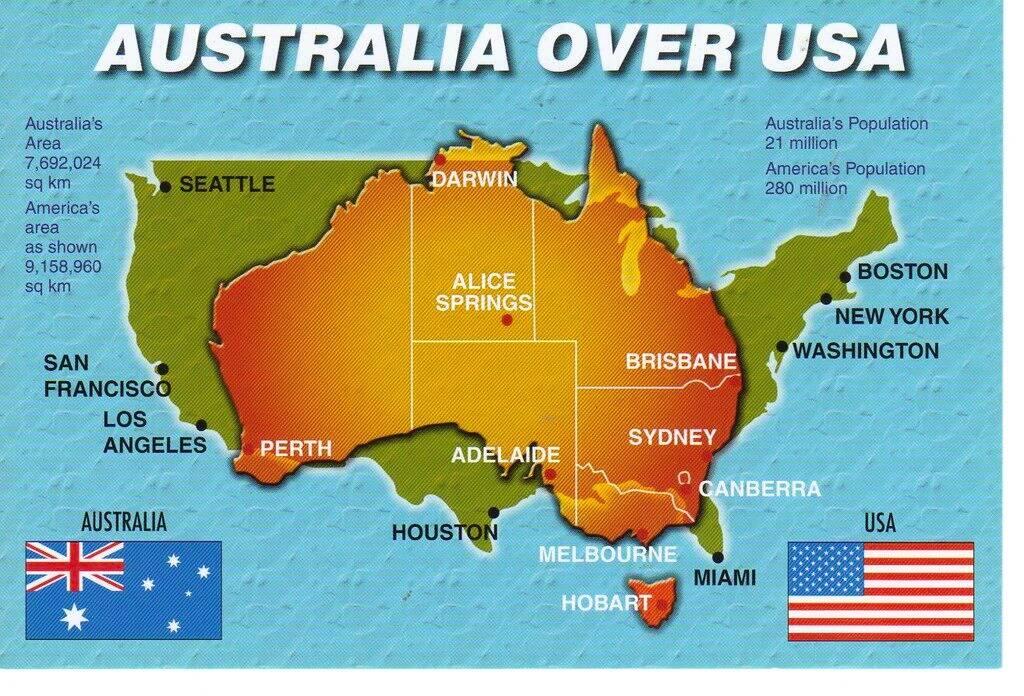 Population numbers are clearly outdated... current estimate: USA 340m, Australia 27m