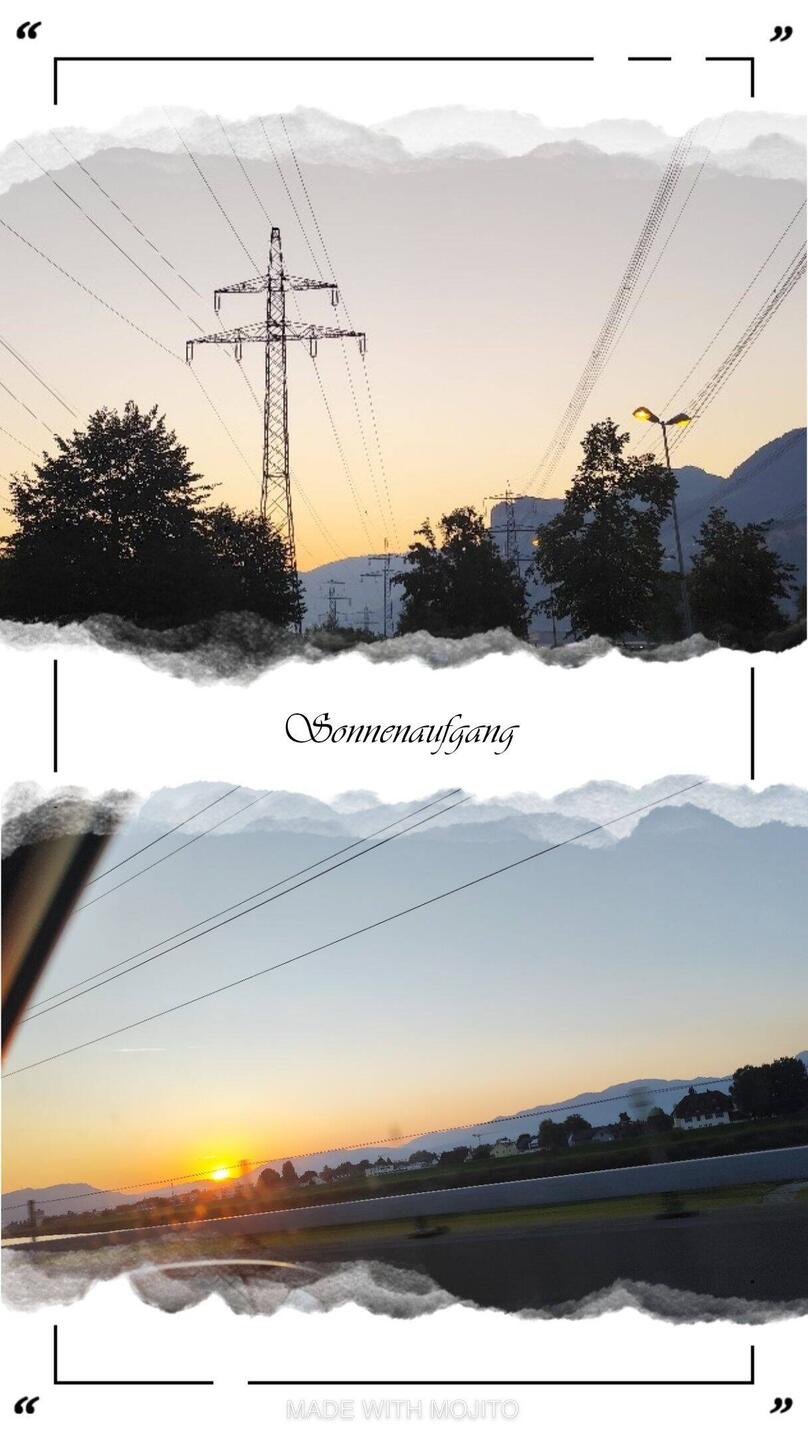 Sonnenaufgang in der Schweiz