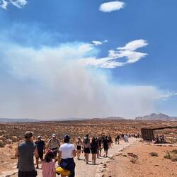 Sichtbare Rauchwolken aus dem Grand Canyon